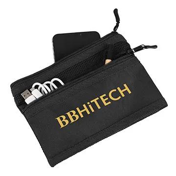 Tech Pouch RPET Mesh Dual Zipper - 8 in