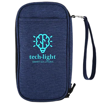 Travel Tech Organizer RPET Zippered - 5 x 9 in - product view 2
