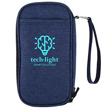 Travel Tech Organizer RPET Zippered - 5 x 9 in - product view 5