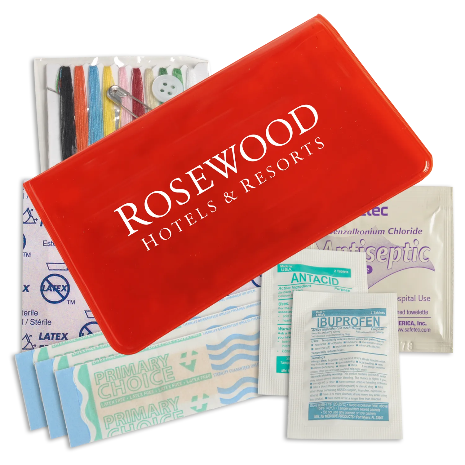 Travel First Aid Kit with Sewing Kit - 4.5 x 2.9 in - product view 10