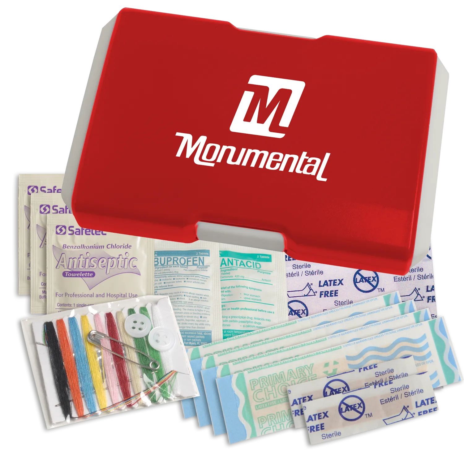 Travel First Aid Kit Buckle Style - 4.6 x 3 in - product view 3