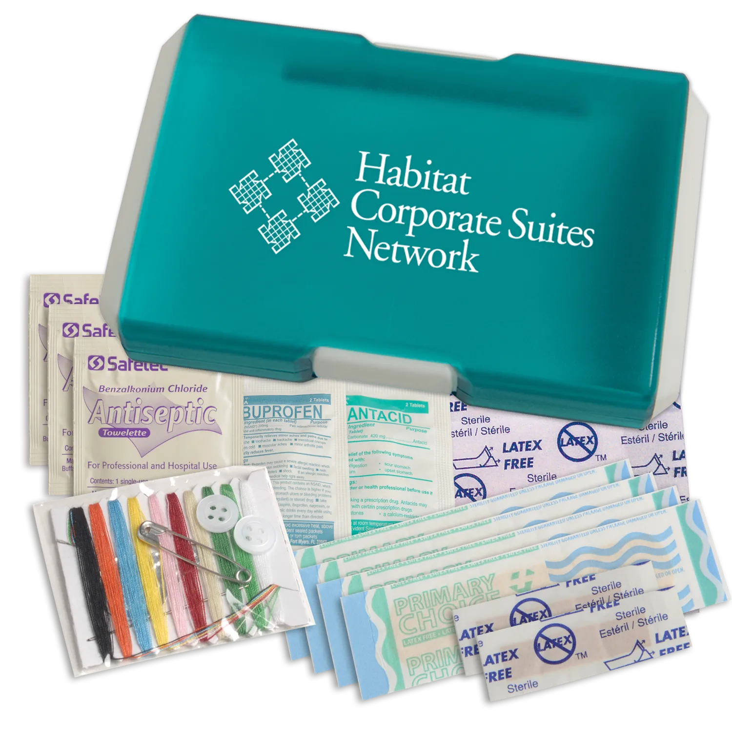 Travel First Aid Kit Buckle Style - 4.6 x 3 in - product view 4