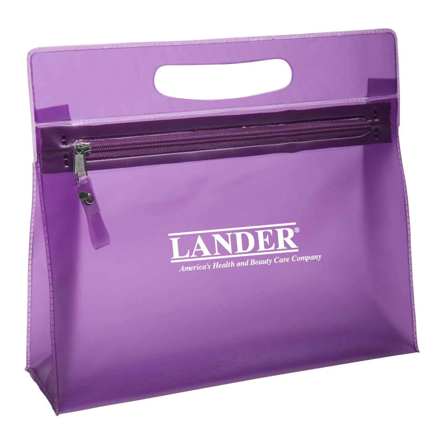 Vanity Bag Clear PVC Sandblasted - 9.5 x 8.1 in - product view 4