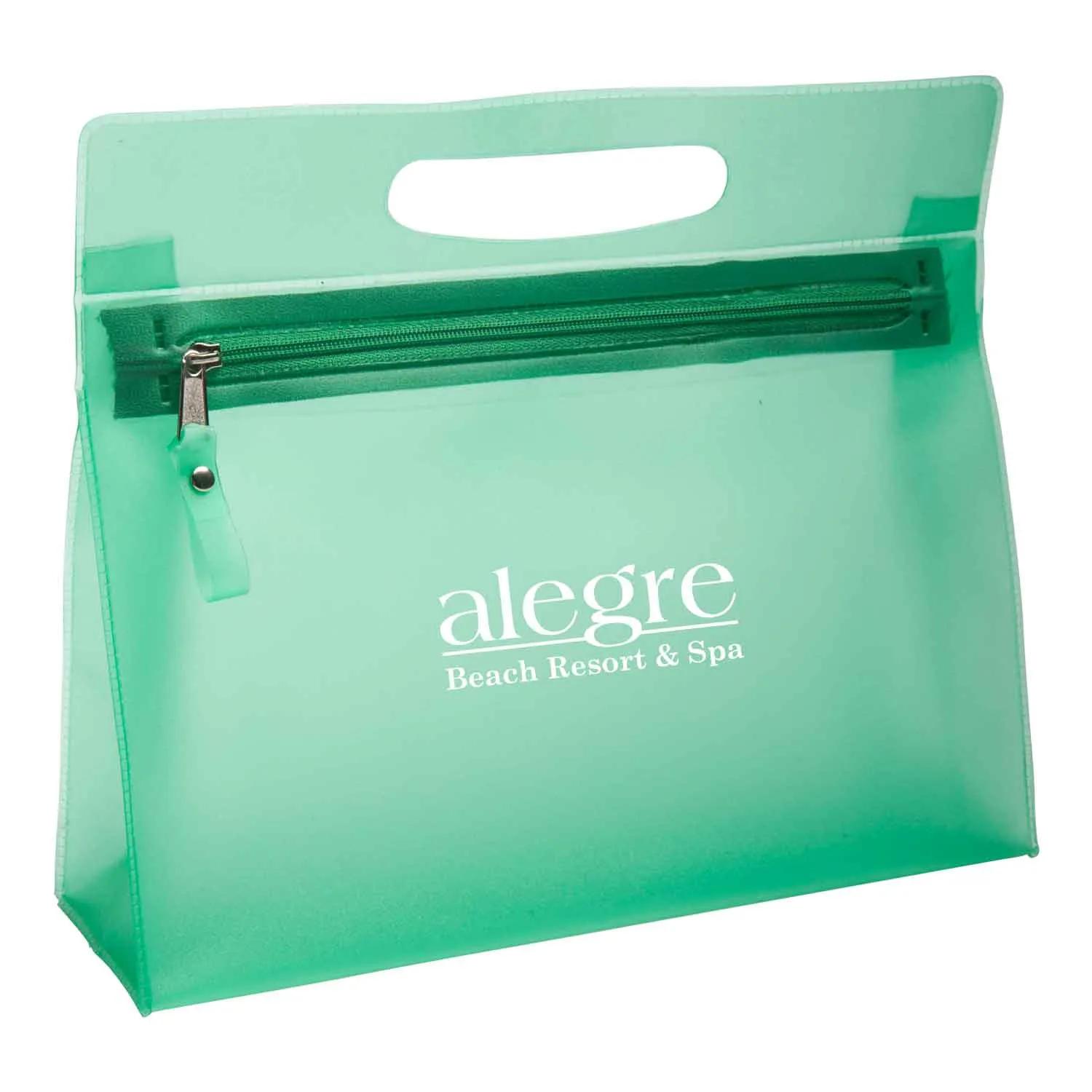 Vanity Bag Clear PVC Sandblasted - 9.5 x 8.1 in - product view 10