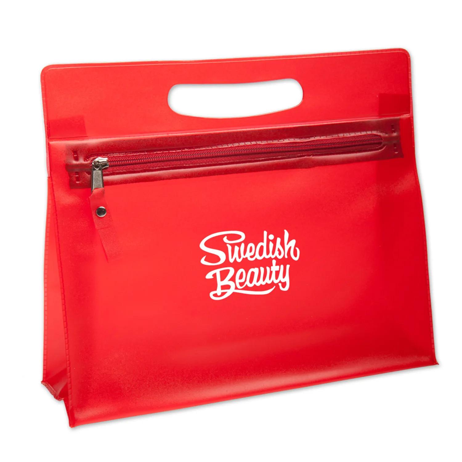 Vanity Bag Clear PVC Sandblasted - 9.5 x 8.1 in - product view 12