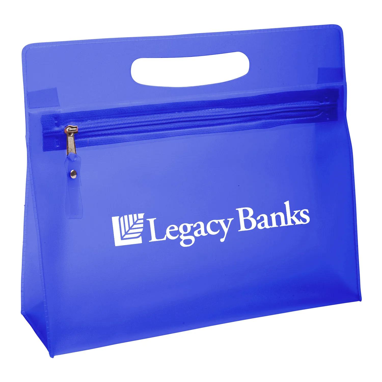 Vanity Bag Clear PVC Sandblasted - 9.5 x 8.1 in - product view 13