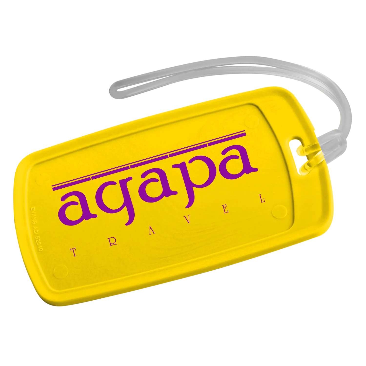 Luggage Tag Rectangular with Write-On Surface - 4.75 x 2.75 in