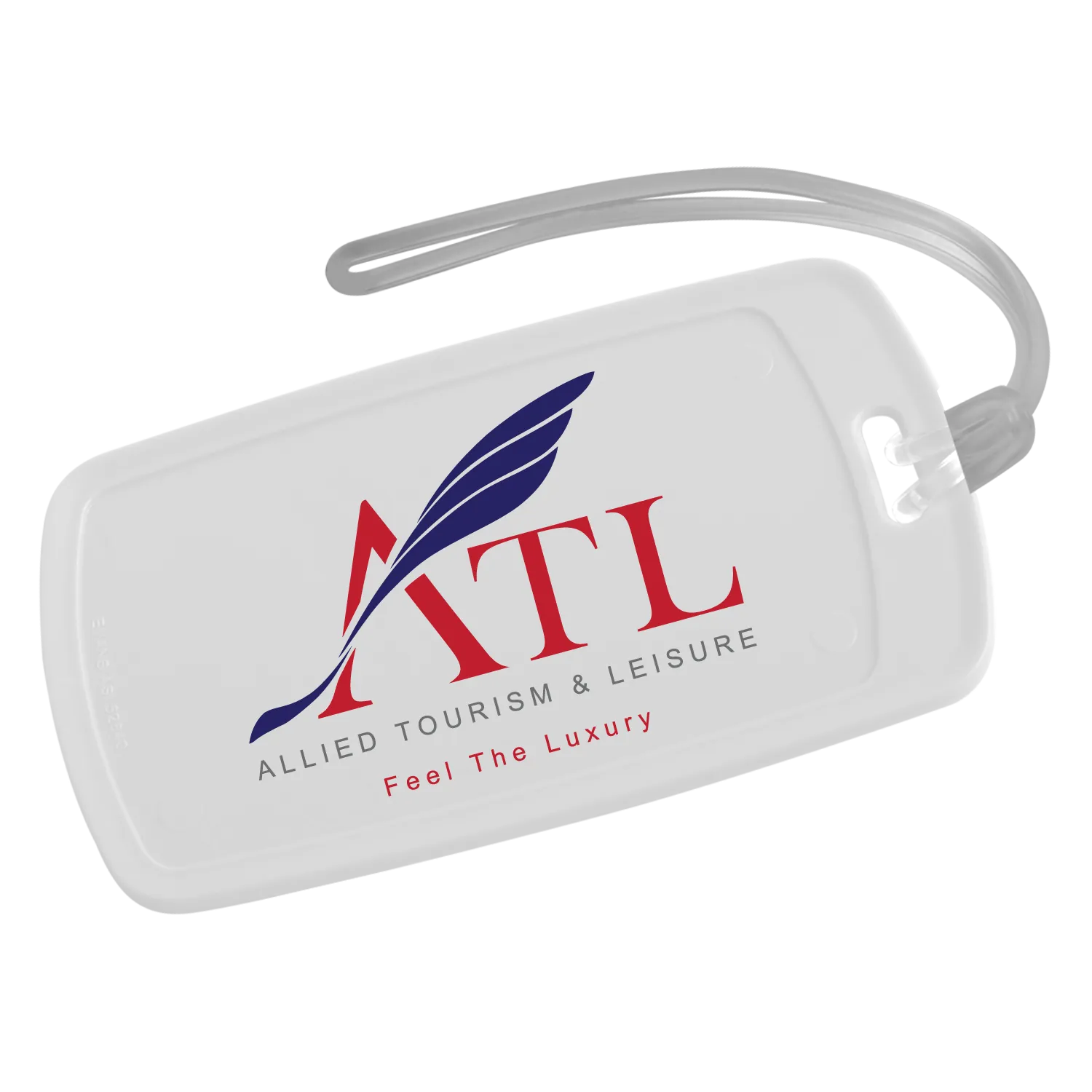 Luggage Tag Rectangular with Write-On Surface - 4.75 x 2.75 in - product view 2