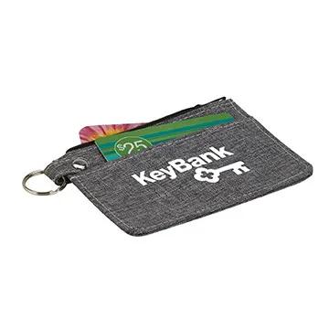 Card Wallet Heathered with Zippered Compartment - 4.88 x 3.63 in - product view 6