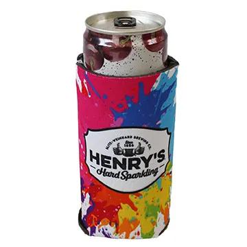 Custom Koozies Sublimated Fabric Slim Can - 12 oz - product view 7