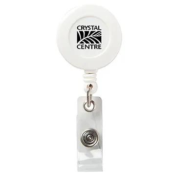 Badge Reel Round with Alligator Clip Rotating - 30 in