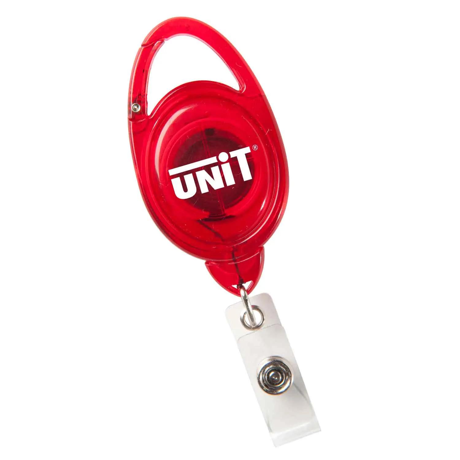 Badge Reel Clip-On with Carabiner and Snap Lock - 30 in - product view 3