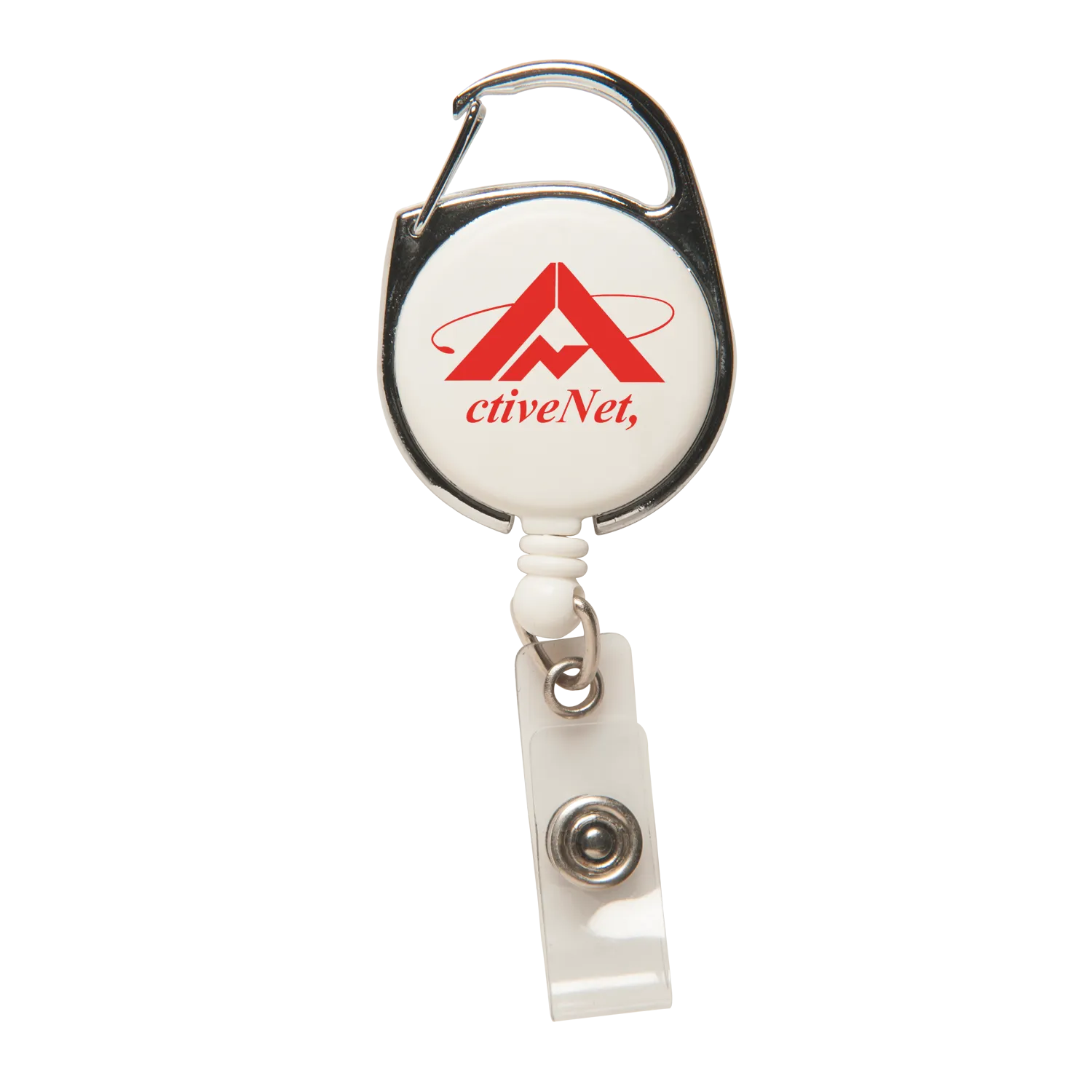 Badge Reel Carabiner Metal with Snap Lock - 30 in - product view 2