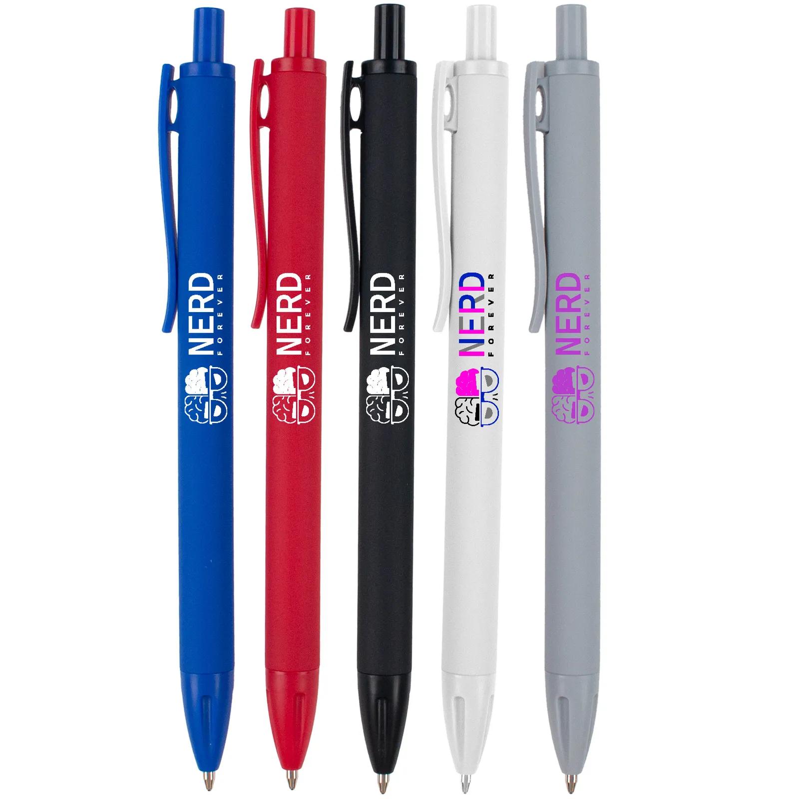 Pen Recycled Plastic Soft-Touch with Large Imprint Area - product view 2