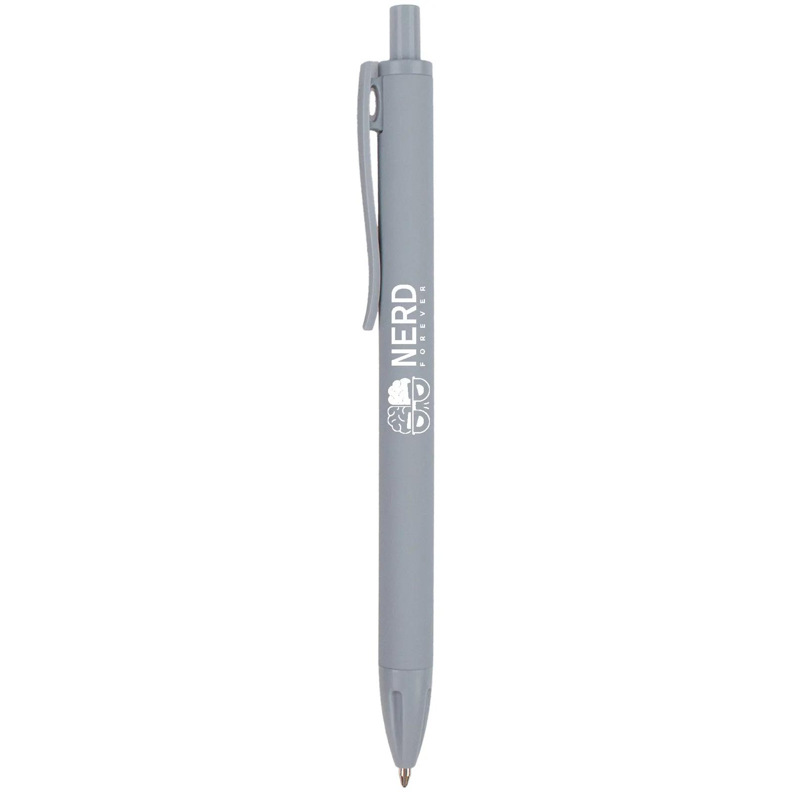 Pen Recycled Plastic Soft-Touch with Large Imprint Area - product view 6