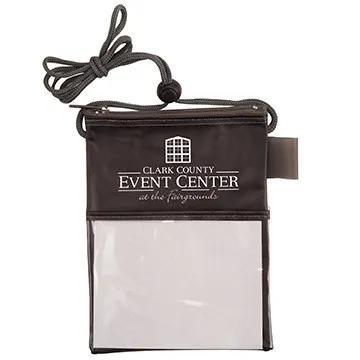 Badge Holder Tradeshow Multi-Pocket with Pen Loop - 6.5 in