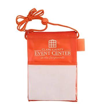 Badge Holder Tradeshow Multi-Pocket with Pen Loop - 6.5 in - product view 3