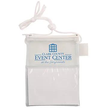 Badge Holder Tradeshow Multi-Pocket with Pen Loop - 6.5 in - product view 4