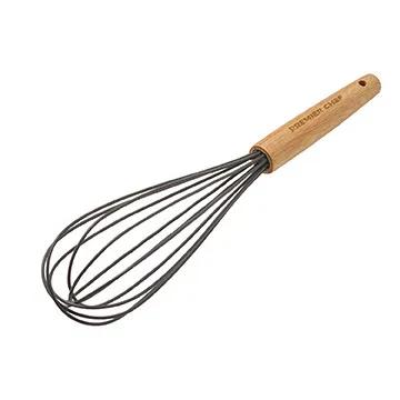 Silicone Whisk Heat Resistant Bamboo Handle - 13 x 2.5 in - product view 2