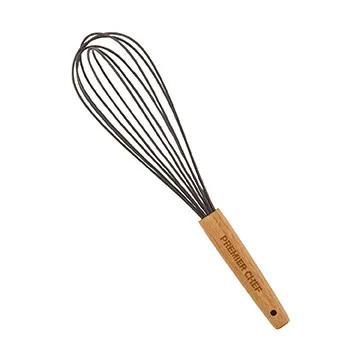 Silicone Whisk Heat Resistant Bamboo Handle - 13 x 2.5 in - product view 3