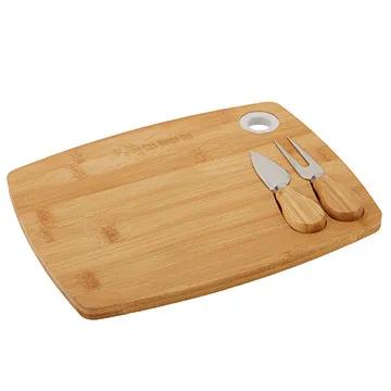 Bamboo Cheese Board Set with Magnetic Tools - 3 Piece - product view 5