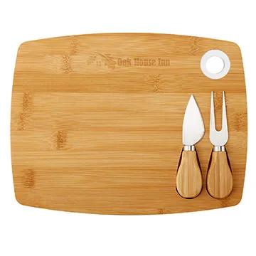 Bamboo Cheese Board Set with Magnetic Tools - 3 Piece - product view 7