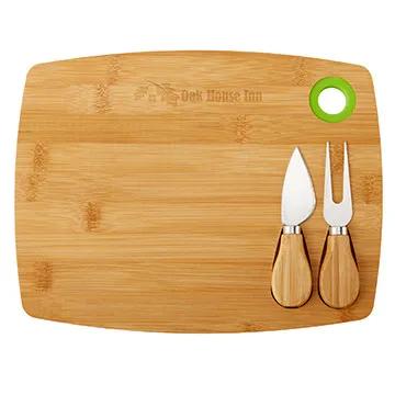 Bamboo Cheese Board Set with Magnetic Tools - 3 Piece - product view 10