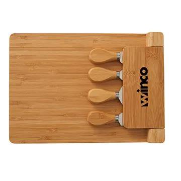 Bamboo Cheese Board Set Magnetic Flip-Up - 5 Piece - product view 3