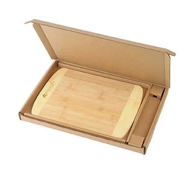 Bamboo Cutting Board with Handle Gift Set - 12 x 9 in