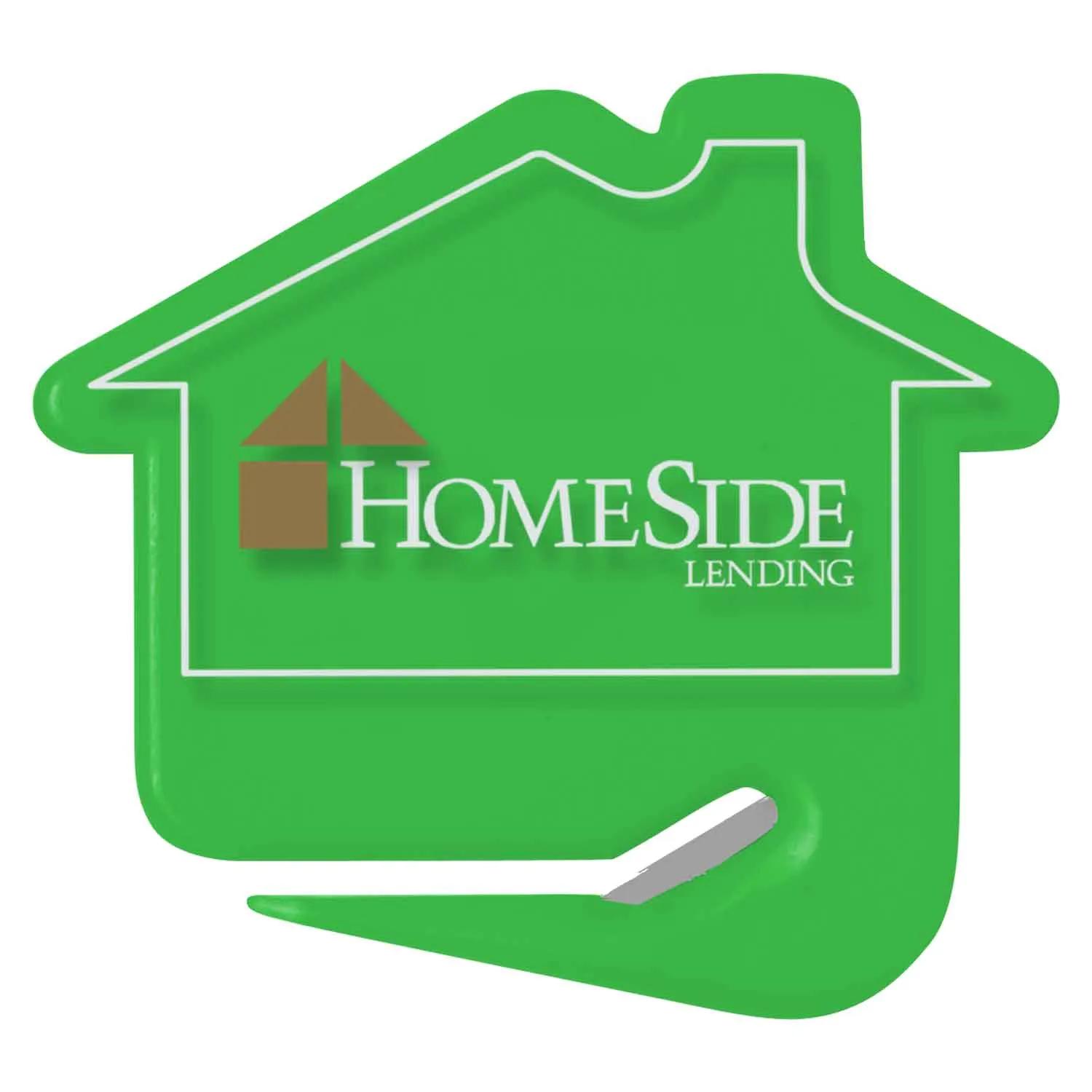 House-Shaped Letter Opener with Steel Blade - 2.8 x 2.7 in