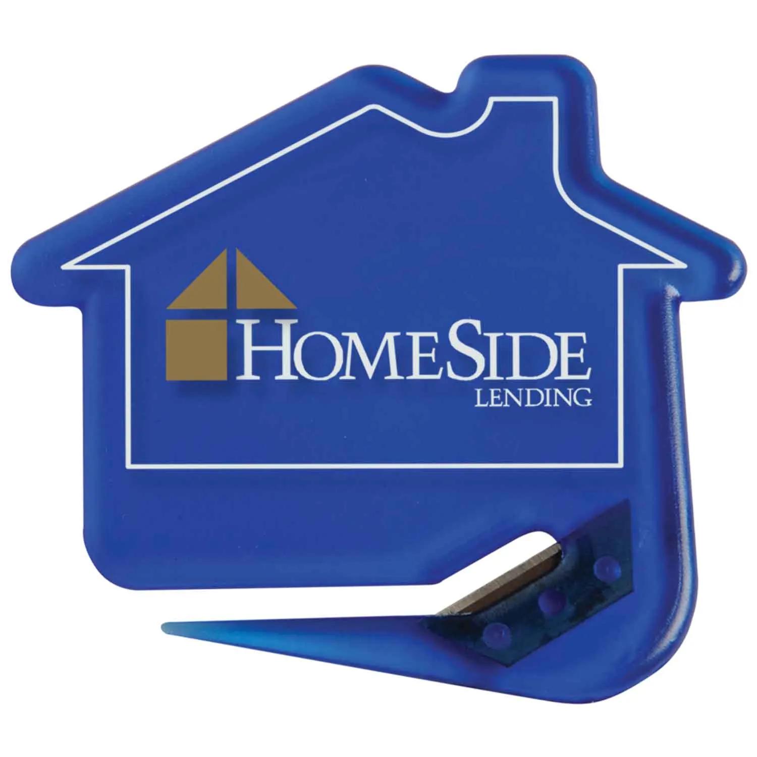 House-Shaped Letter Opener with Steel Blade - 2.8 x 2.7 in - product view 6