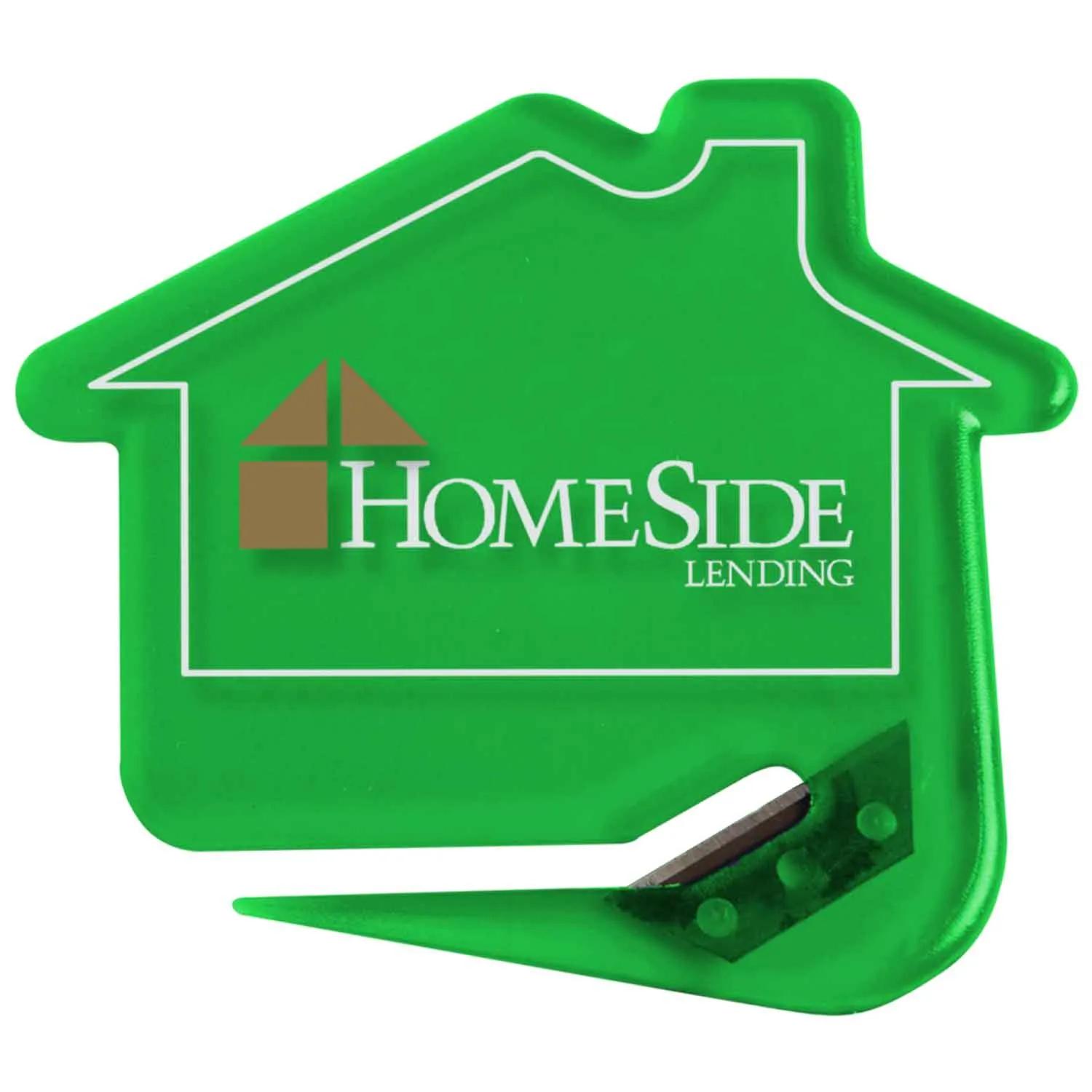 House-Shaped Letter Opener with Steel Blade - 2.8 x 2.7 in - product view 7