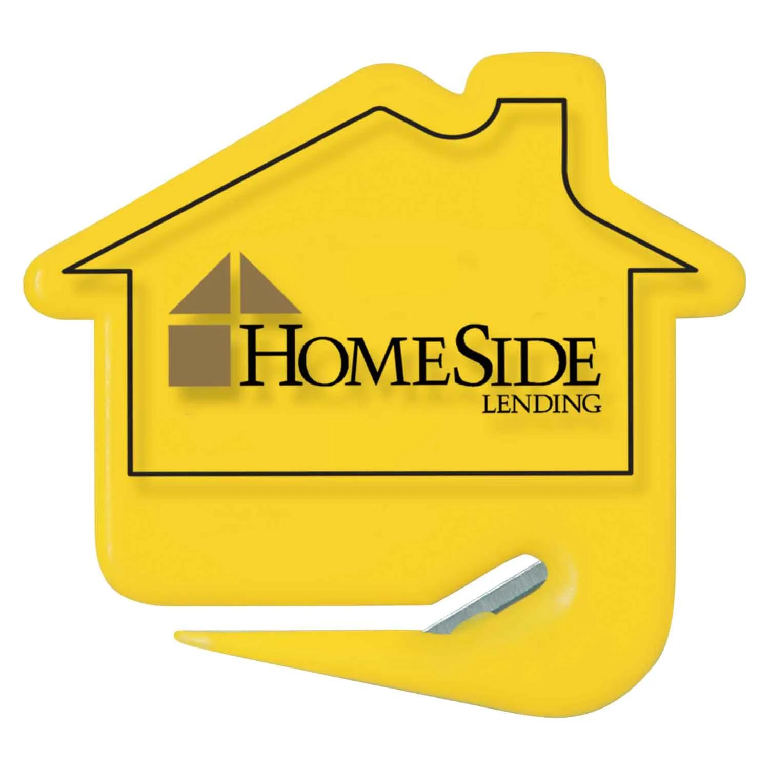 House-Shaped Letter Opener with Steel Blade - 2.8 x 2.7 in - product view 9