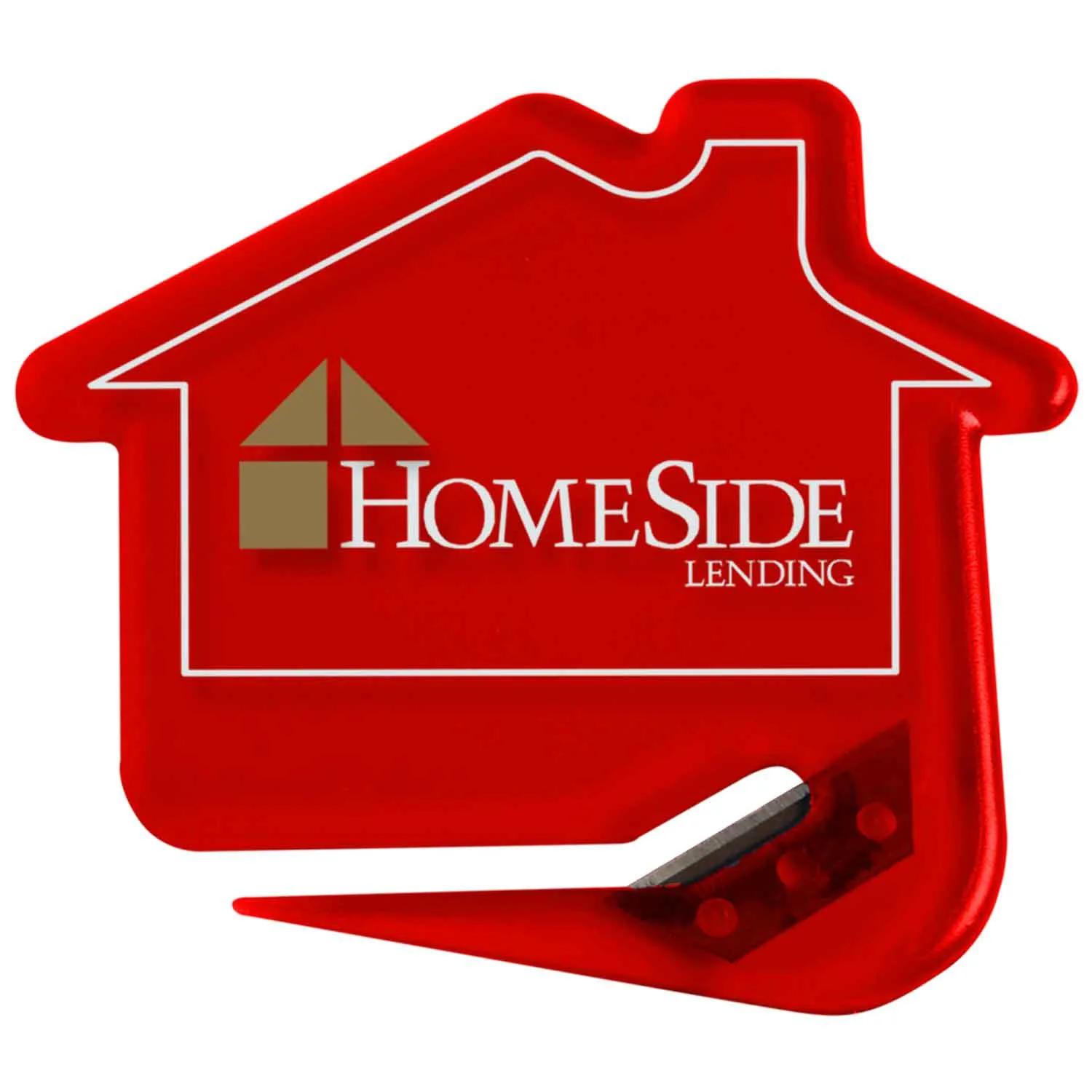 House-Shaped Letter Opener with Steel Blade - 2.8 x 2.7 in - product view 11