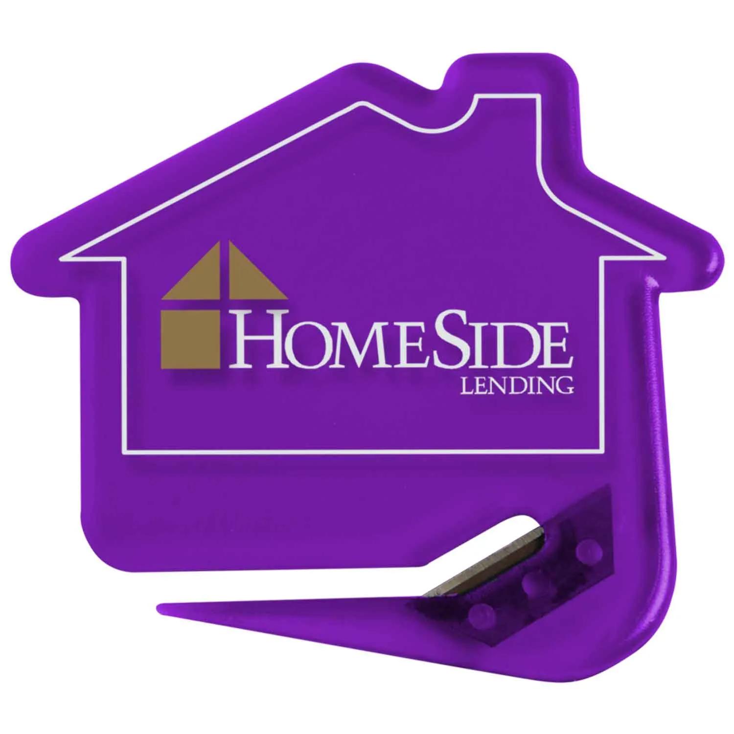 House-Shaped Letter Opener with Steel Blade - 2.8 x 2.7 in - product view 12