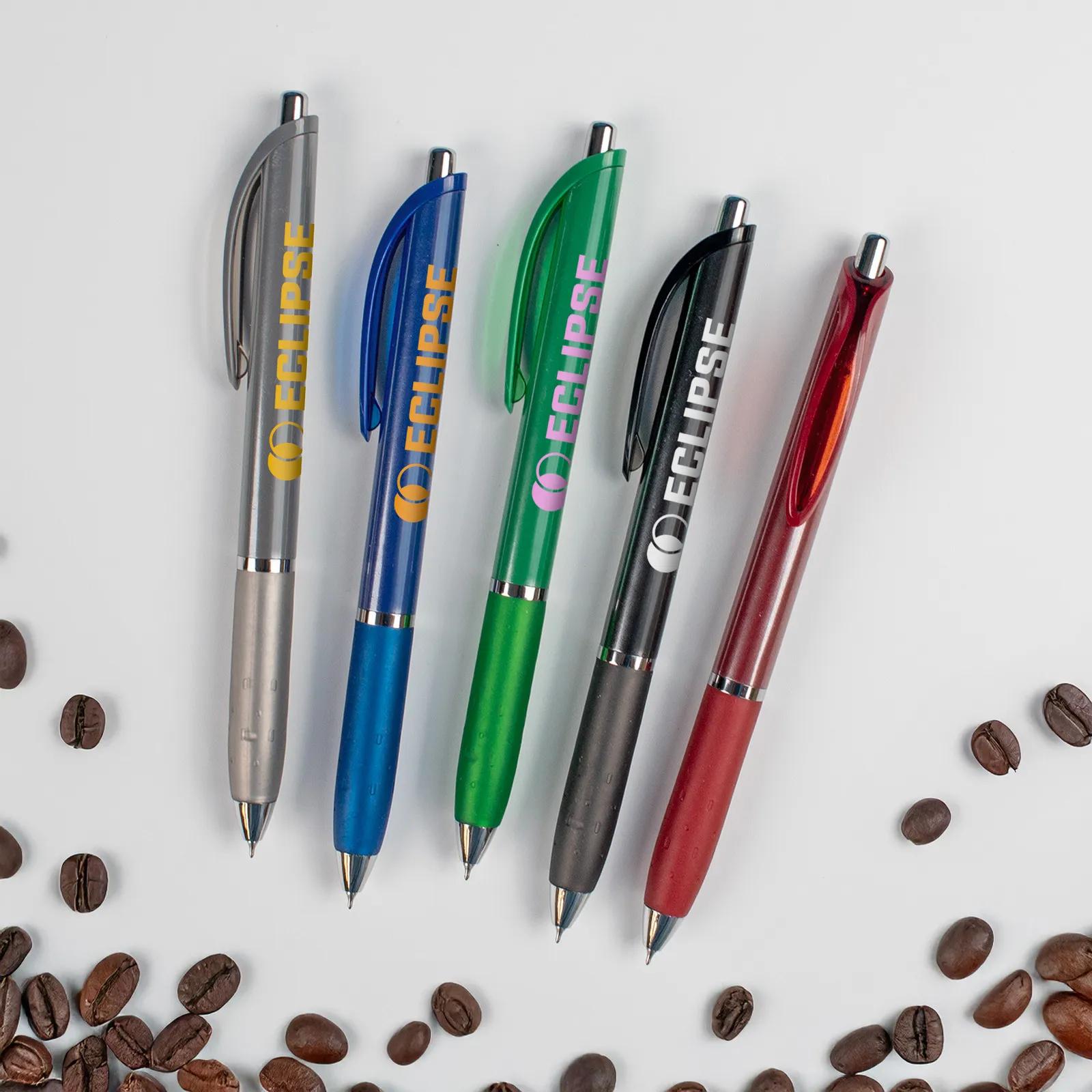 Barista Gel Pen with Jumbo Grip and Chrome Accents