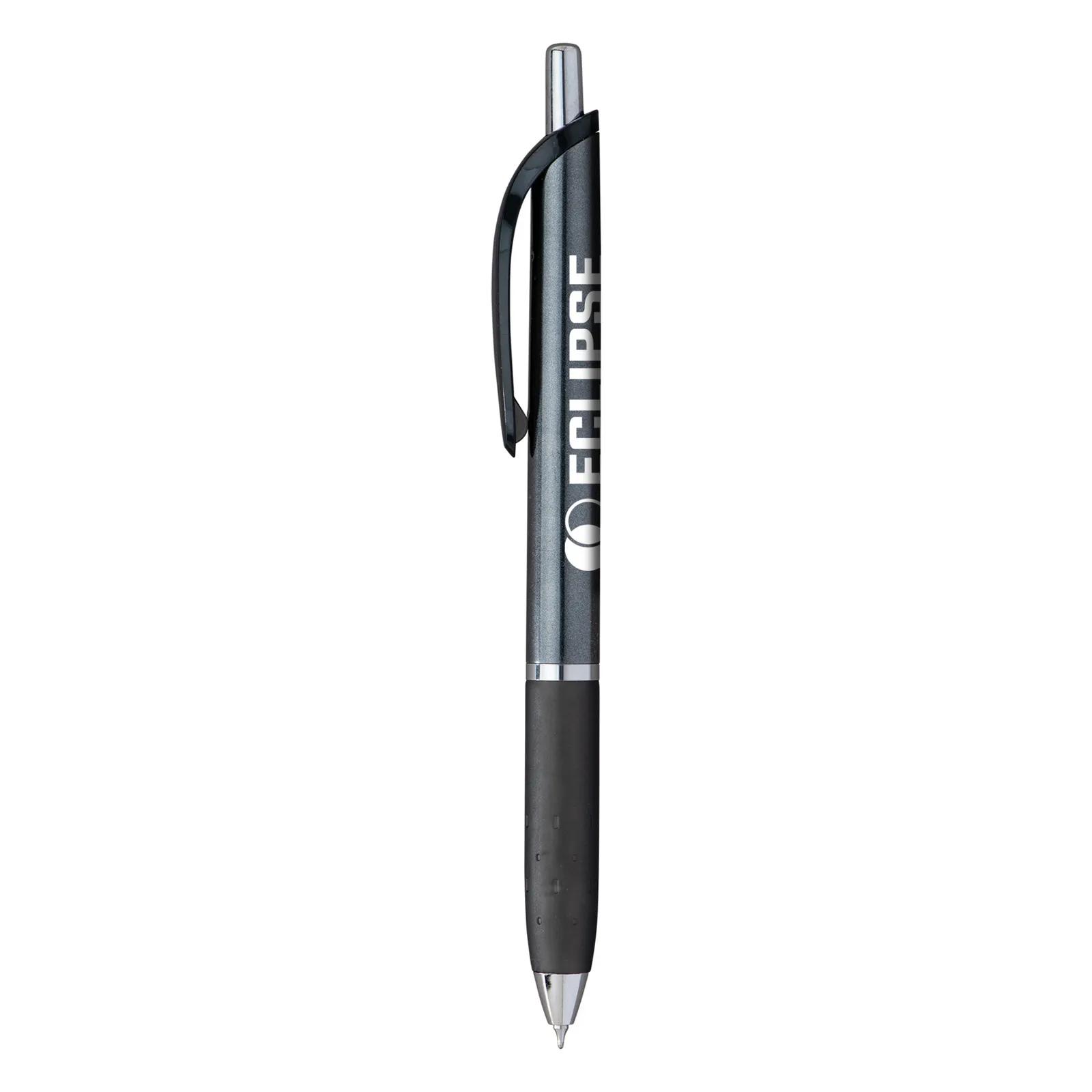 Barista Gel Pen with Jumbo Grip and Chrome Accents - product view 4