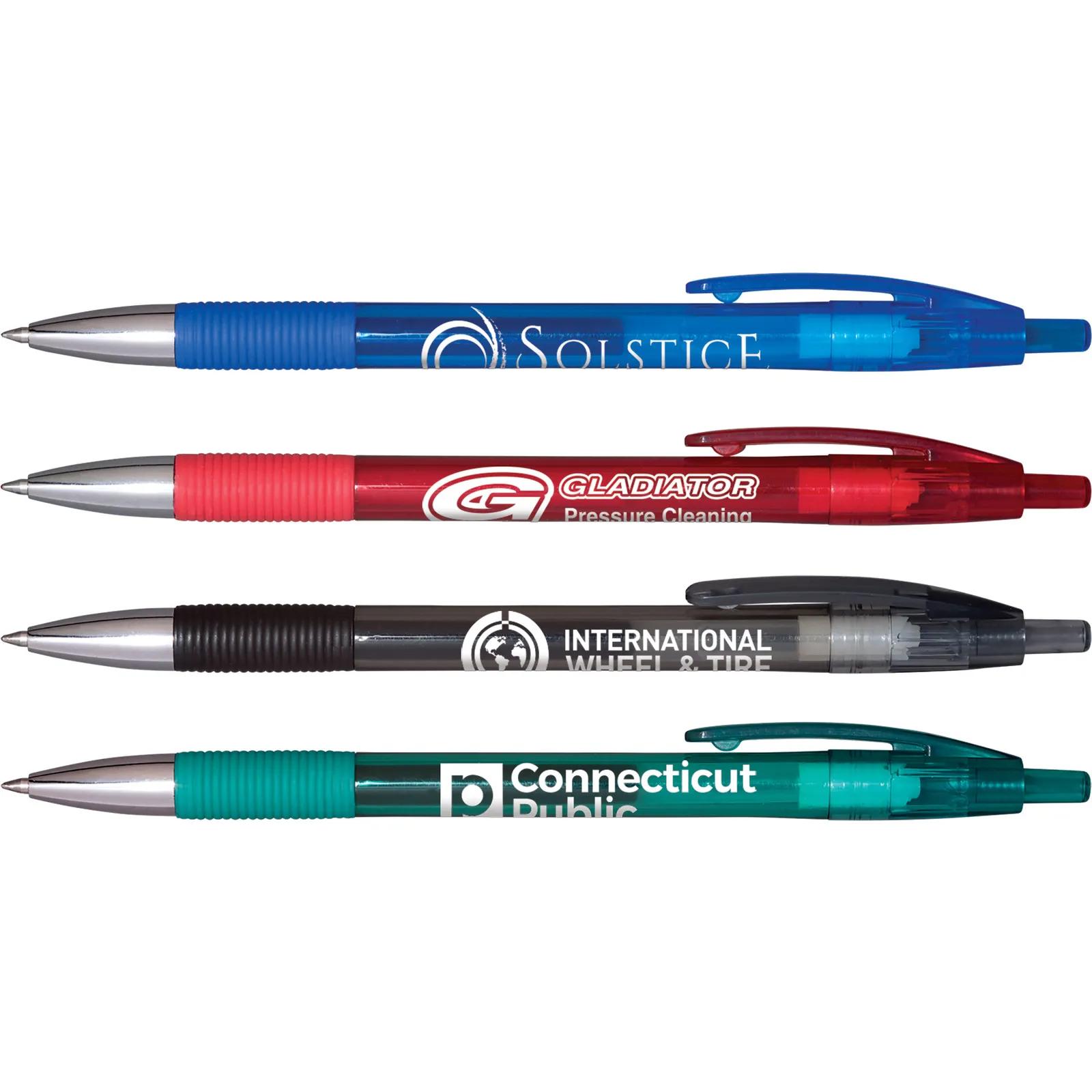 Gel Pen with Translucent Barrel and Comfort Grip