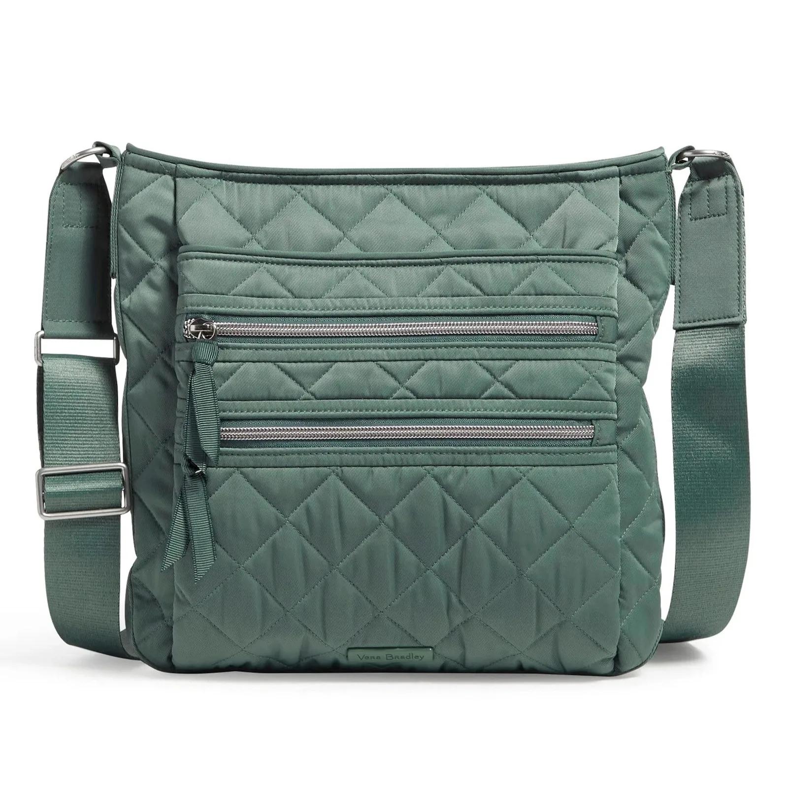 Vera Bradley Crossbody Bag Triple Zip - 12 x 13 in