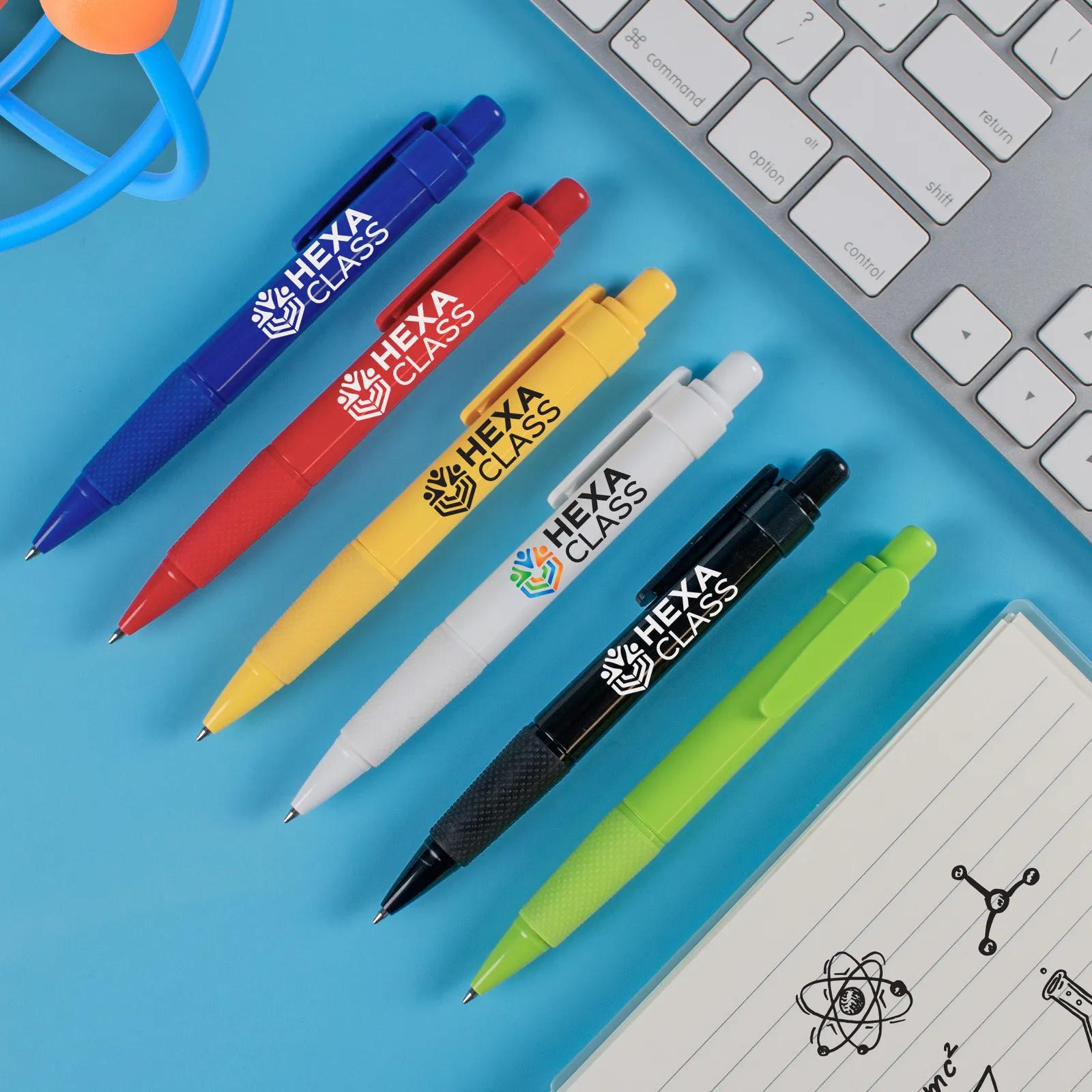 Pen Jumbo Barrel with Silicon Grip Vivid Colors
