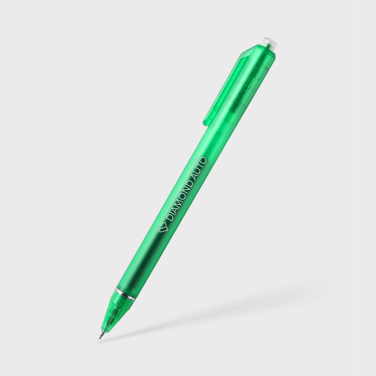 Pen Jumbo Barrel Matte Translucent Blue Gel Ink - product view 4