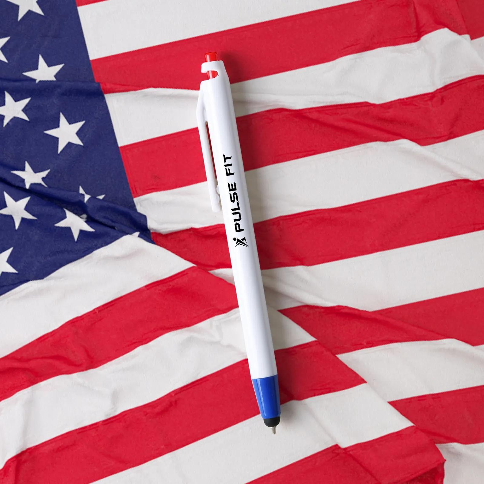 Stylus Pen Patriotic Red White Blue - 5.5 in - product view 3