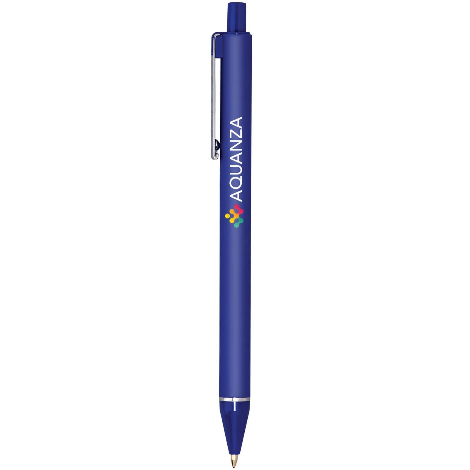 Pen Soft-Touch Rubberized Chrome Accents - 5.75 in - product view 4