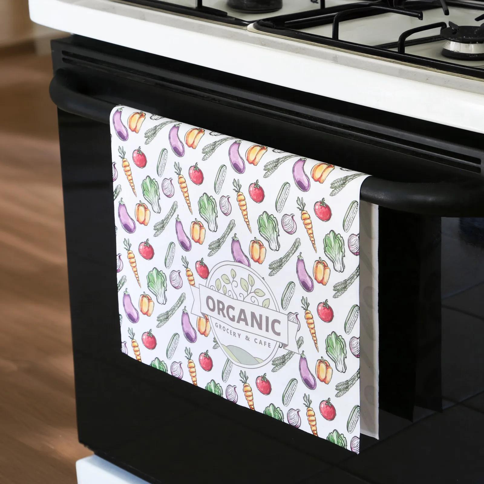 Tea Towel Recycled PET Sublimated Kitchen - 26 x 16 in - product view 2