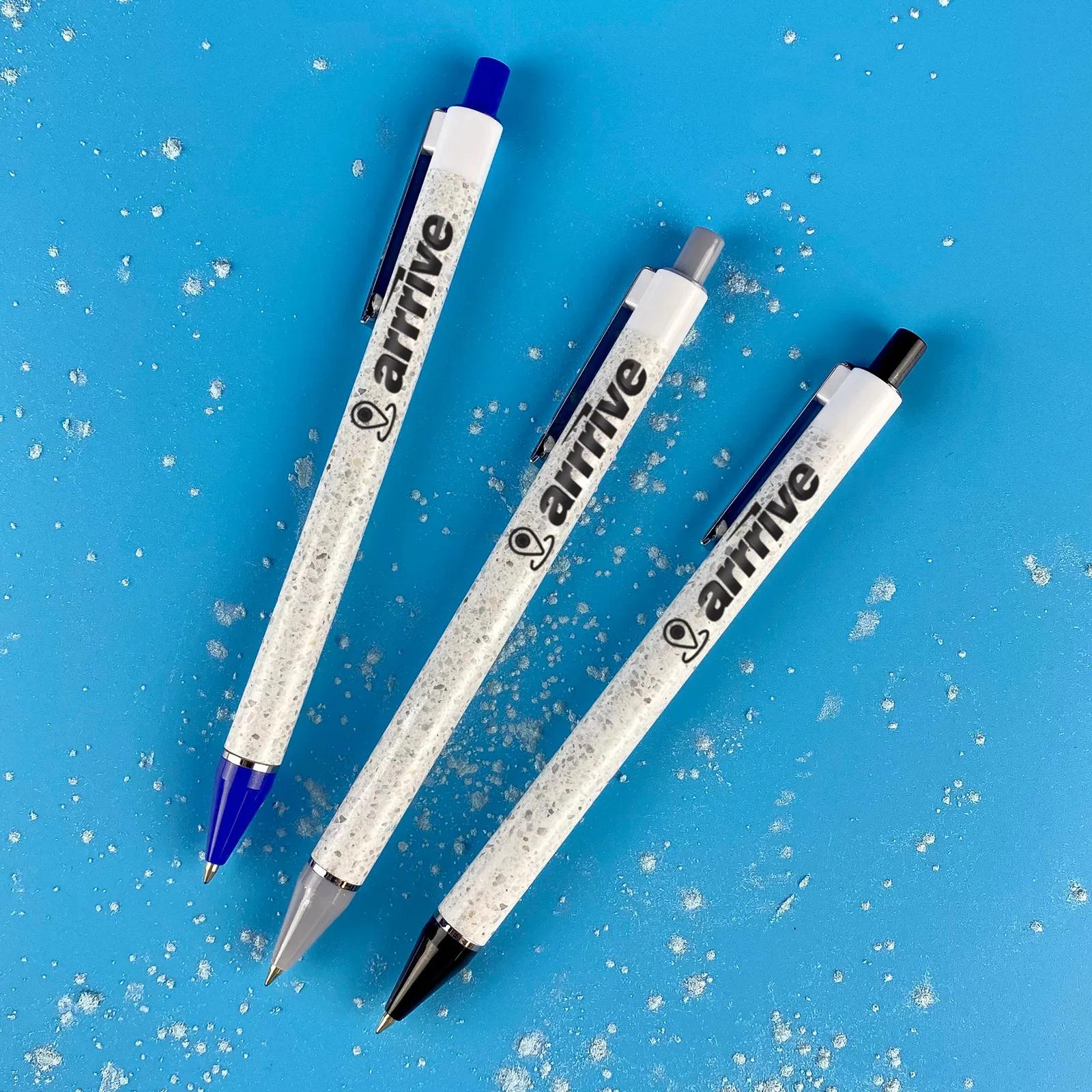 Pen Terrazzo Foil Wrap Chrome Accents - 5.7 in