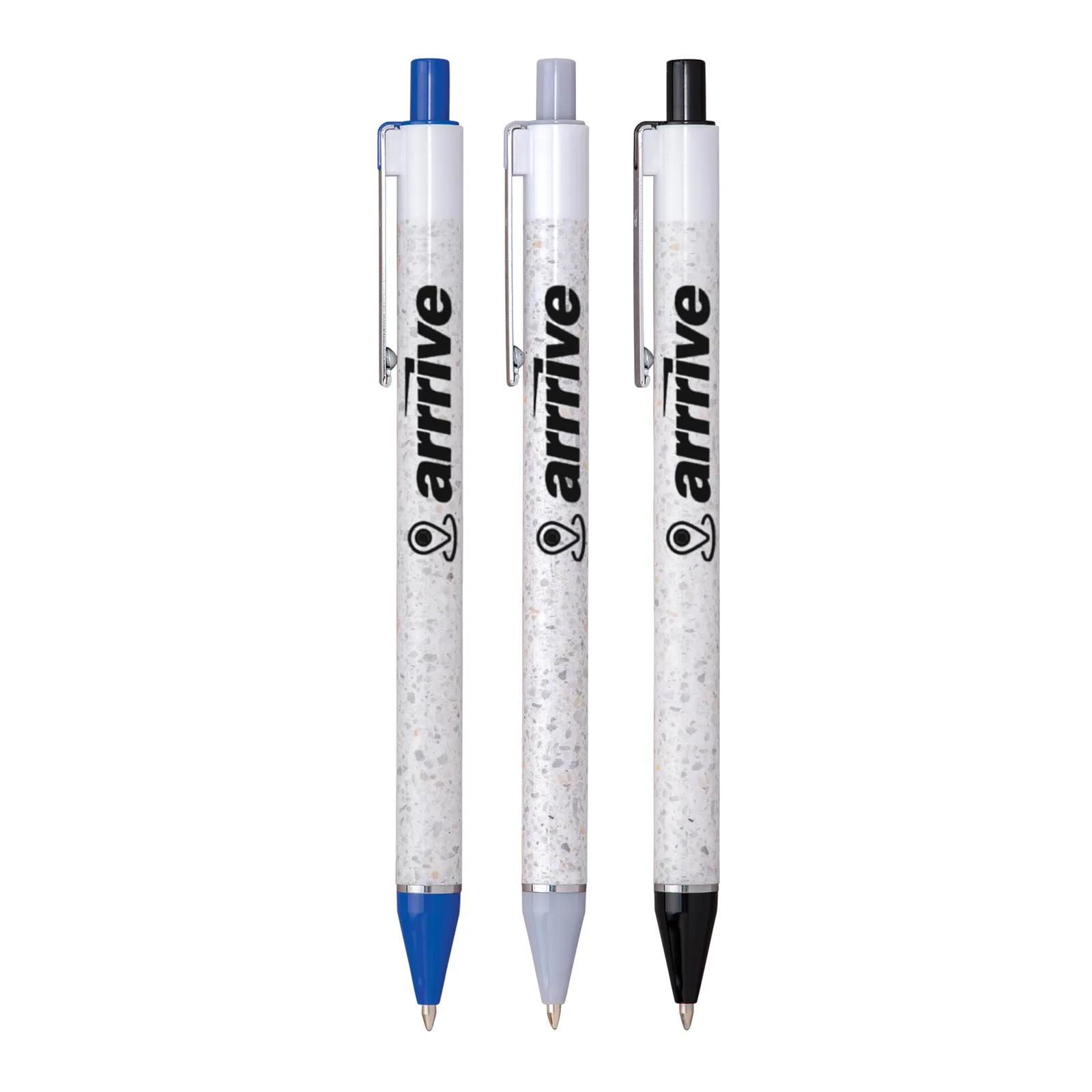 Pen Terrazzo Foil Wrap Chrome Accents - 5.7 in - product view 3