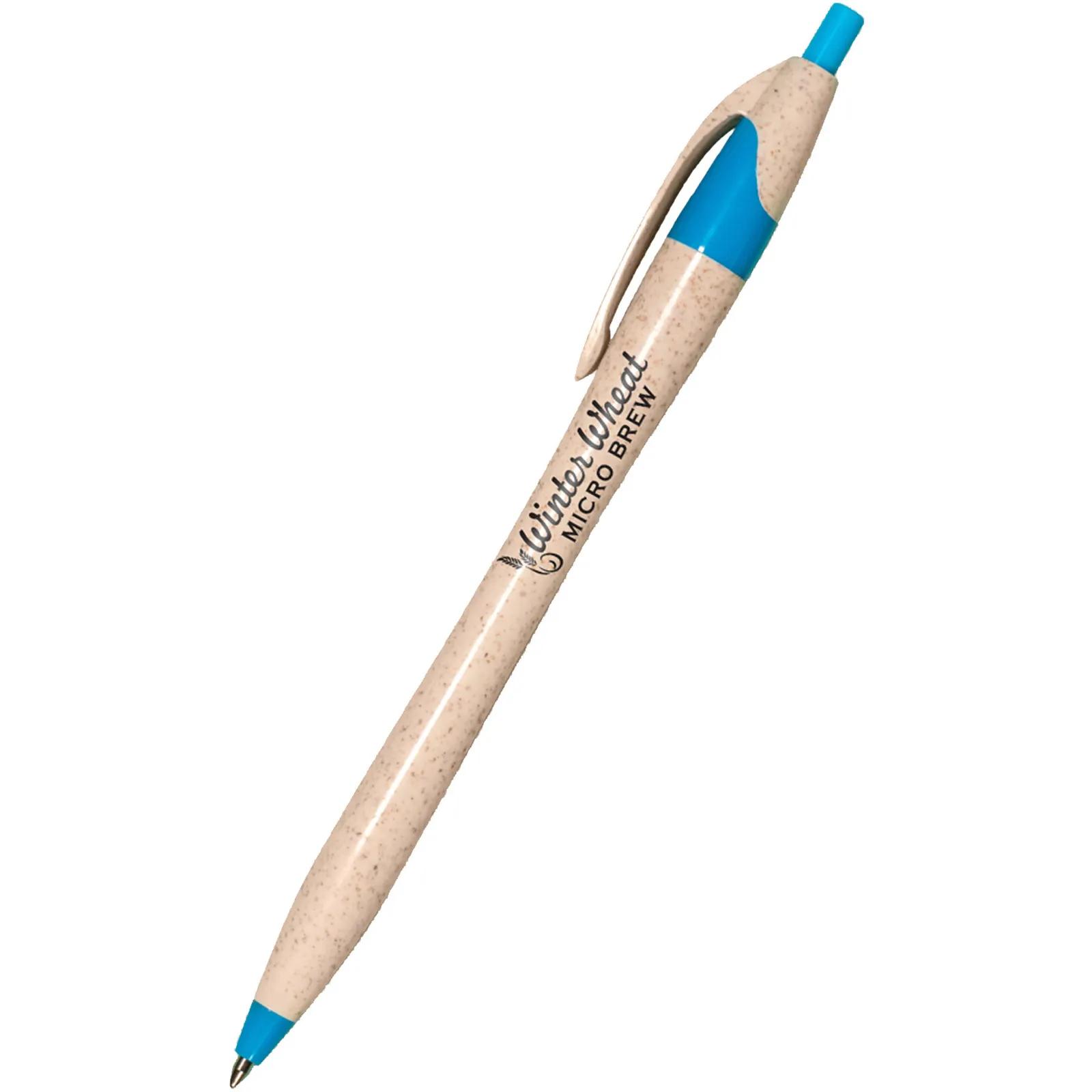 Eco Pen Made from Wheat Straw with Black Ink - product view 2