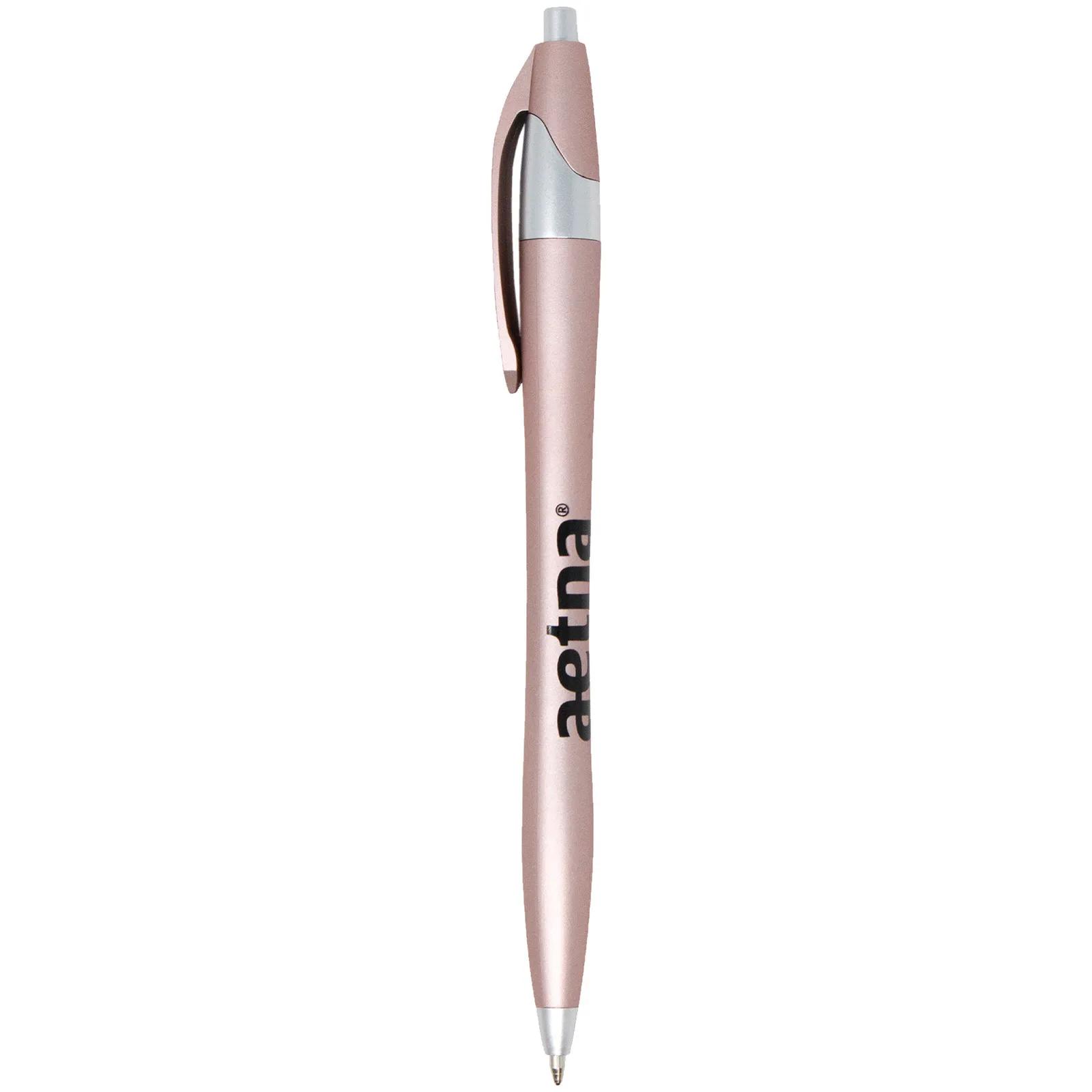Soft Touch Pen with Metallic Spring Colors - product view 4