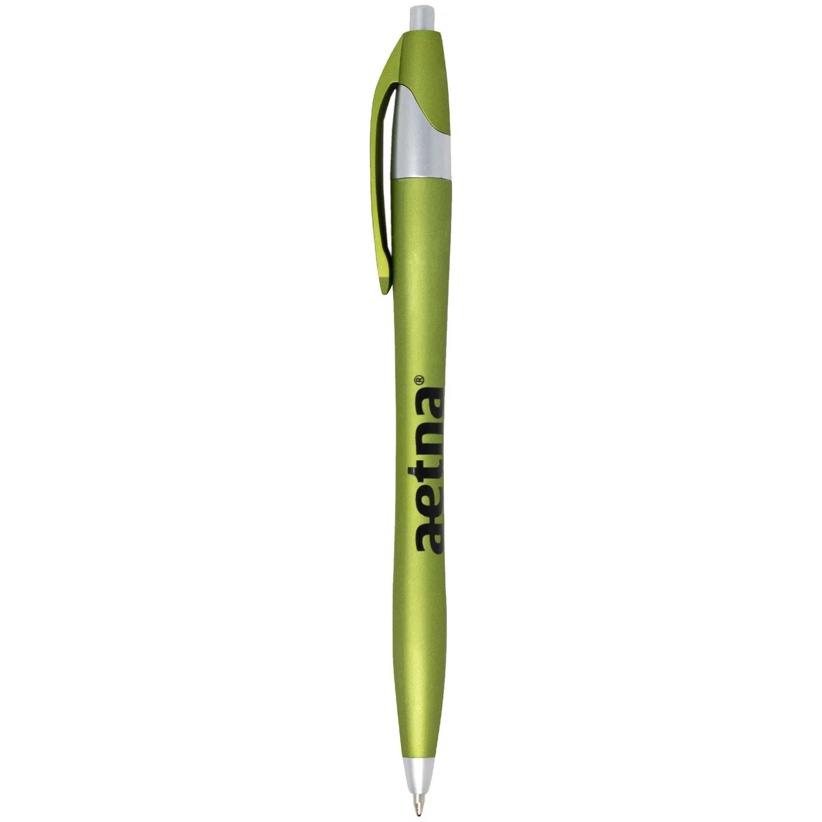 Soft Touch Pen with Metallic Spring Colors - product view 6