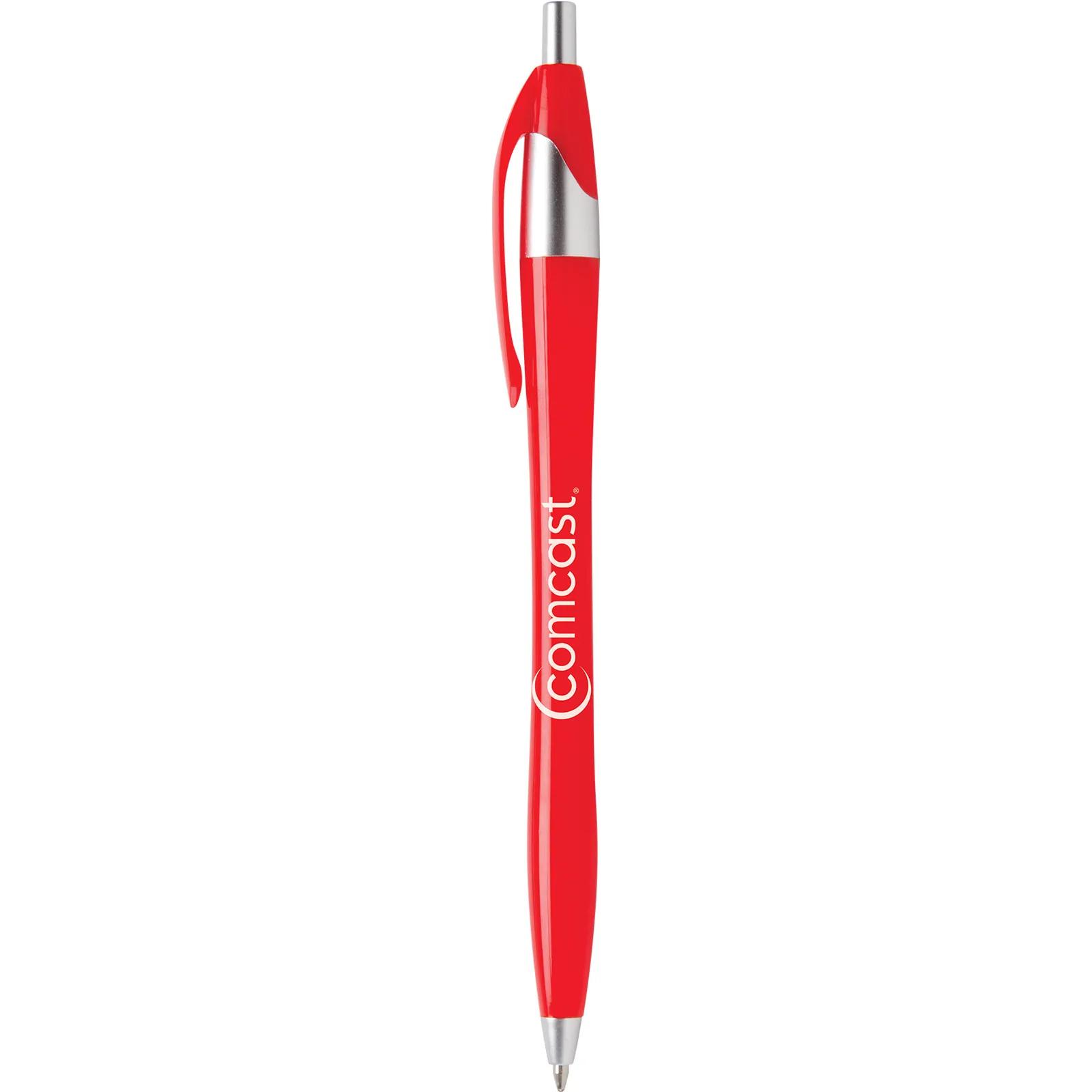 Ballpoint Pen Glossy Platinum Trim - 5.7 in - product view 5